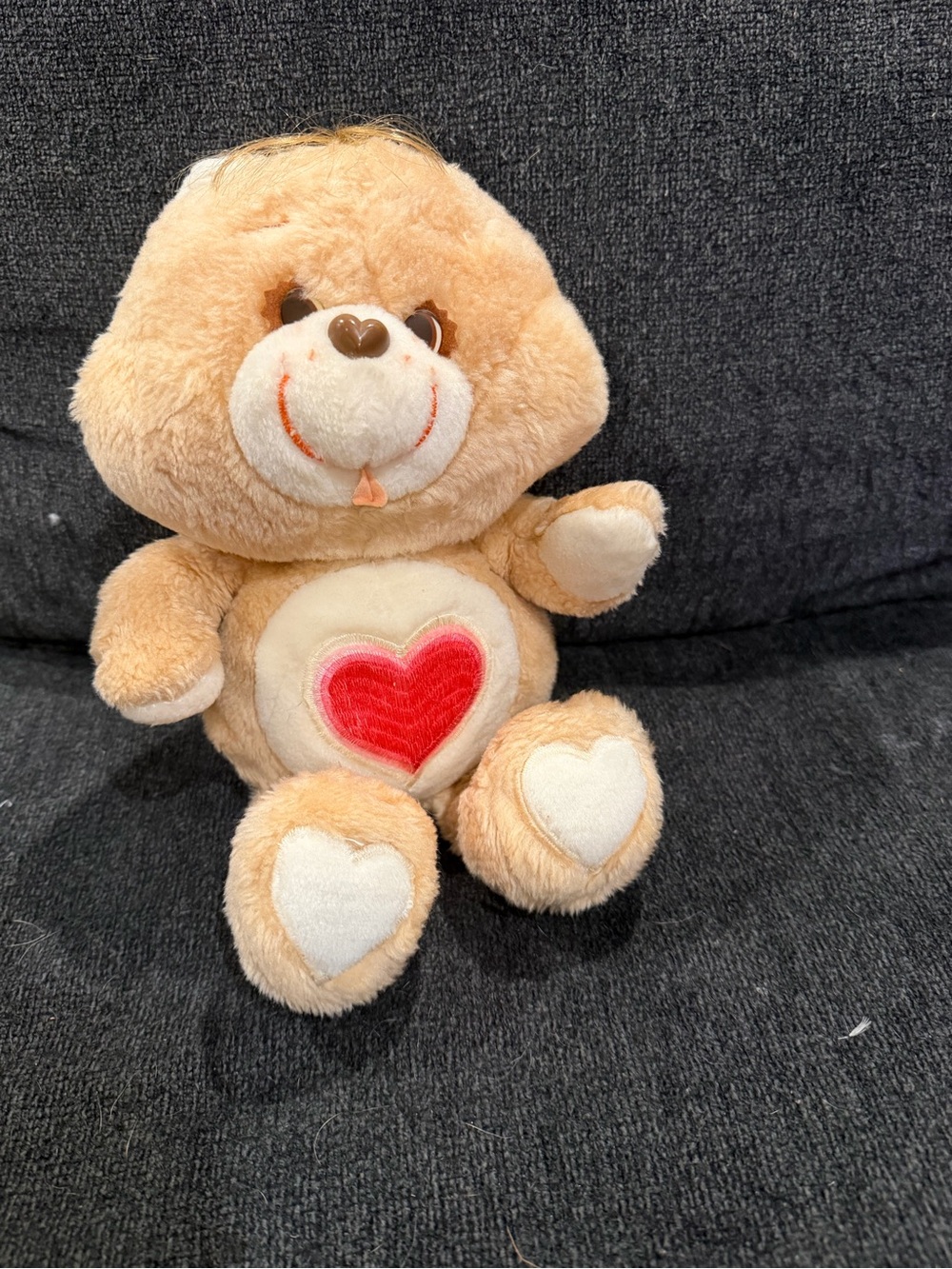 Vintage care bear Plush Heart Bear